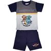 Harry Potter - Completo due pezzi cotone bambino, Maglia con pantaloncino