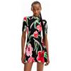 Desigual Vestito da Donna Boston, Nero, S