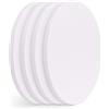 EXERZ Tele per pittura 4 pezzi/Tondo/diametro 30cm/Tele d'artista intelaiate/280GSM/Prestirate 100% Cotone/Vuote/Imprimitura tripla/Tre strati di gesso/Prive di acidi/Grana media/spessore 1,7cm