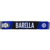 Inter, Sciarpa Jacquard dedicata al giocatore Nicolò Barella, 100% Acrilico, Nero/Blu/Bianco, 135x22cm