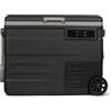 Steamy-E Single Zone 55 Roller, Frigorifero Elettrico a Compressore con Ruote, 12/24V DC e 100-240V AC, per Congelare e Raffreddare da -20℃ a +20℃, Ideale per il Campeggio, 55 Litri, Nero