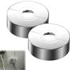 eModwey 2 Rubinetti per Doccia, 3 Misure in 1, Rosetta di Copertura Divisa per Ø 21 mm/26 mm/33 mm, Guarnizione Filettata, per Tubature, Radiatori e Rubinetti, Cromo Lucido (60 x 20 mm)