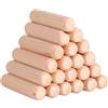 Faankiton 500 Pezzi Tasselli in Legno Scanalati, Spine e Perni in Legno Duro 6x30mm, Tasselli per Mobili, Assemblaggio, Riparazione e Falegnameria