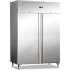 Attrezzature Professionali Frigorifero Ventilato in Acciaio Inox con Doppia Porta Cieca - Temp +2° +8°C - Capacità lt 1035