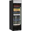 Klimaitalia Frigorifero Bibite EKG390C-BLK con Opalina Pubblicitaria - Colore Nero - Refrigerazione Statica - Temp 0° +10°C