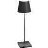Poldina Grigio Scuro Tavolo Led Portatile Ricaricabile - AI LATI LD0340N3