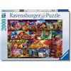 Ravensburger - Puzzle 2000 Pezzi Miracoloso Mondo Dei Libri | Puzzle 2000 Pezzi | Rompicapo Adulti E Bambini Dai 14 Anni In Su | Regalo Per Bambini E Adulti | Misure 98x75cm