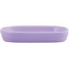 MSV - Portasapone in Ceramica - MAONIE Lavanda Opaca - Design Moderno per Il Bagno - Pratico ed Elegante Contenitore - 13,9 x 9 cm - Facile da Pulire - Resistente all'umidità