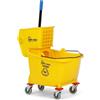 Simpli-Magic Secchio per mocio commerciale con strizzatore laterale, 36 litri, giallo