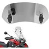 Tissting Deflettore Cupolino Moto, 285 x 110 mm Acrilico Deflettore D'aria per Moto Parabrezza per Moto con Bracci di Estensione, Regolabile Cupolino Spoiler per Moto Bici da Corsa