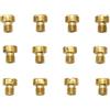 SRJQXH 12 Pezzi Ugelli per Carburatore, Ottone Ugelli M5 per Motorino, 105, 108, 110, 112, 115, 118, 120, 122, 125, 128, 130, 132 Kit Getto Principale Carburatore, per PWK, PE, CVK, PHBG Carburatori