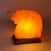 Lampade di Sale Store Lampada di Sale Himalayano Rosa scolpita a forma di Elefante 3-4 kg con luce calda e base in legno