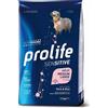 PROLIFE 10 kg Prolife Sensitive Alimento Cibo Secco Crocchette Croccantini per Cani Adulti di Taglia Media e Large con Maiale Fresco e Riso No Gluten