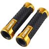 Voskooe manopole per moto Per Du@&cati Scrambler 400 800 1100 Manopole In Gomma Per Manubrio Moto, Accessori, Da 22 Mm(Yellow)