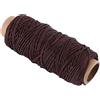 Hilitand 1 rotolo 50 meters 150D filo cerato in pelle cucito artigianato cordoncino di cuoio per cucire a mano cuciture 1 mm di diametro Dark Brown