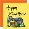Stuff4 Happy New Home Card Fun, Happy New Home | Biglietti di auguri per l'inaugurazione della casa nuova, biglietti di auguri per il trasloco, 145 mm x 145 mm