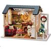 Wakects Casa delle Bambole Fai da Te in Miniatura con Luce LED, Kit Creativo di Natale, Regalo per Amici e Genitori