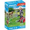 Playmobil 71467 Vigile del fuoco con Faon da salvare - Azione Hereos - con Un Personaggio, Un Faon, Un Clotûre e Accessori di salvataggio - Città & Mestieri - Da 4 Anni