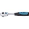 Hazet 916K Leva a Cricchetto Reversibile, Corta, Argento, Attacco Quadro, Massiccio, 12.5 mm 1/2 di Pollice