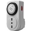 Electraline 58104 Programmatore Timer 16 A, Nero/Bianco