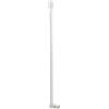 MSV Supporto per asta doccia in alluminio bianco 60 cm