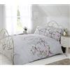 Rapport Home Eloise Copripiumino Matrimoniale, Grigio