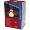 Konstsmide 6248-103 - Pupazzo di neve in acrilico, 40 diodi bianchi caldi, 24 V, esterno (IP44), 3,6 W, cavo bianco