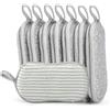 Euqvunn Set da 8 Spugne Cucina Doppio Lato, Spugna Piatti Anti-Richiami Spugnette Cucina a Lunga Durata, Pulizia per Cucina e Bagno, 9,5 * 16cm (Bianco)