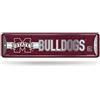 Rico Industries Cartello stradale in metallo con scritta NCAA Mississippi State Bulldogs, ideale per casa, ufficio, camera da letto e grotta degli uomini, realizzato in metallo
