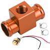 Aramox Termostato Interruttore Temperatura Acqua Radiatore Sensore Temperatura Ventola Refrigerante per Moto ATV Fuoristrada (Arancia)