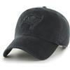 47 '47 NFL Tampa Bay Buccaneers Clean Up - Berretto da baseball unisex con cinturino regolabile, taglia unica, logo della squadra, colore nero, Nero , Taglia unica