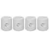Outsunny Set 4 Pezzi Pesi per Gazebo Riempibili con Acqua o Sabbia, Bianco PE 22 x 24 x 25 cm Bianco