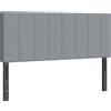 HOMCOM Testiera regolabile 3 livelli, imbottita con piedini in metallo, effetto lino 160x10x106/116/126 cm Grigio | Aosom Italy