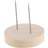 CENPEK 10 pezzi di supporto per bambola all'uncinetto in legno, base per bambola all'uncinetto fatta a mano, espositore con perni in metallo per bambole e statuette amigurumi