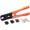 Sharkbite 23100 PEX Crimp Ring Tool kit, 3/20,3 cm , 1/5,1 cm, 3/10,2 cm e 2,5 cm