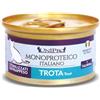 Unipro Monoproteico alla Trota Umido per Gatti - 85 g, Singola