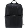 PIQUADRO - Zaino - Porta PC 15,6 - In Pelle - Linea Urban - Uomo - Colore Nero