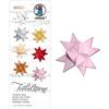 URSUS 3200026 - Strisce di carta per stelle filanti in cartoncino da 130 g/mq, 1 x 50 cm, 100 strisce per ca. 25 stelle, rosa, taglia unica