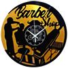 Instant Karma Clocks | Orologio Da Parete | Barber Shop | Barbiere | Parrucchiere | Idea Regalo Salone Bellezza Uomo (Nero e Oro)