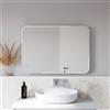 Parama Specchio led rettangolare 60x80cm reversibile anti-appannamento luce calda, neutra, fredda | Atlas