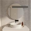 Parama Specchio led rotondo 80cm luce calda, fredda, neutra anti-appannamento | Kaus