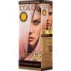 COLOR TIME | Tinta Permanente in Gel Colore Biondo Rosa Chiaro 95 | Arricchita con Gelatina Reale e Vitamina C | Colorazione Permanente per Capelli | Copre i Capelli Bianchi | 100 ML