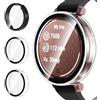 iVoler 3 Pezzi Cover con Vetro Temperato per Garmin Lily 2, Copertura Completa Custodia Rigida PC, HD Clear Pellicola Protettiva Anti-Graffio Case, 2 Trasparente + 1 Nero