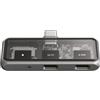 SATECHI 3 in 1 Mobile Hub USB C, Ricarica PD 100W, Dati fino a 10Gbps, Uscita Video 4K@60Hz e Lettore MicroSD, Adattatore Portatile per iPhone, iPad, Switch