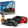 Lego city 60486 supercar ev, macchina giocattolo con minifigure
