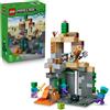 Lego minecraft 21587 - zombie dungeon con tavolo da crafting