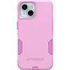 OtterBox Custodia per iPhone 15, iPhone 14 e iPhone 13 Commuter Series - Run Wildflower (Rosa), Sottile e Resistente, Tascabile, con Protezione per Le Porte