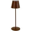 Bizzotto Lampada Tavolo Etna H 38 Cm Led Marrone