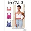 Mc Call McCall's M79585A Women's Close Fit Crop Tank Top Sewing Patterns, Sizes 4-22 McCalls M7958A-Top da Donna, Carta, Bianco, Variabile