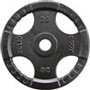 Body-Solid Tools Disco olimpico in ferro 4 impugnature Body-Solid nero - 20kg